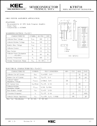 KTD718 Datasheet