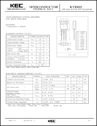 KTD882 Datasheet