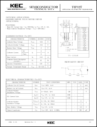TIP127 Datasheet