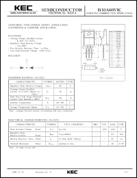 B10A60VIC Datasheet