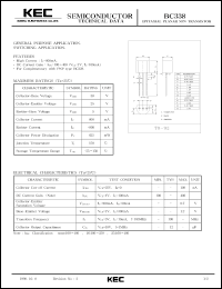 BC338 Datasheet