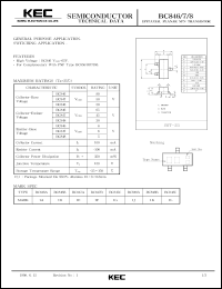 BC847C Datasheet