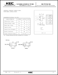 BCW30 Datasheet
