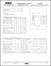 BF420 Datasheet