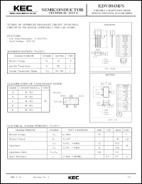 KDV804ES Datasheet