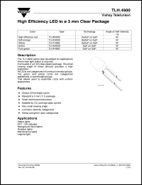 TLHO4200 Datasheet