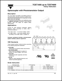 TCET4600G Datasheet