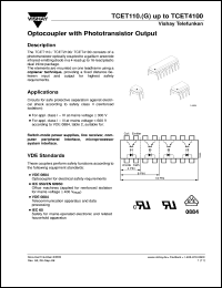 TCET1109G Datasheet