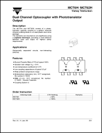 MCT62H Datasheet
