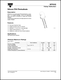 BPW43 Datasheet