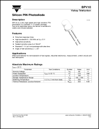 BPV10 Datasheet