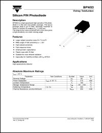 BPW83 Datasheet