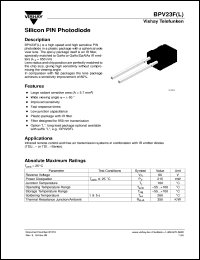 BPV23F Datasheet
