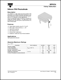 BPW34 Datasheet