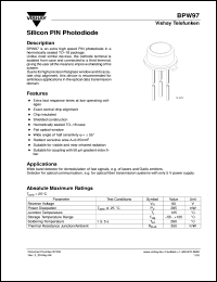 BPW97 Datasheet