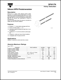 BPW17N Datasheet