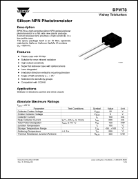 BPW78B Datasheet