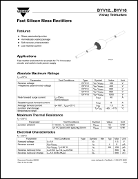 BYV13 Datasheet