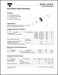 BYW73 Datasheet