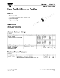 SF4001 Datasheet