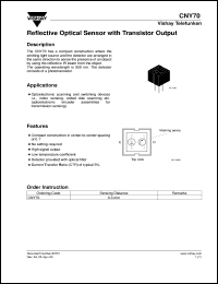 CNY70 Datasheet