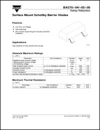 BAS70 Datasheet