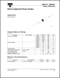 BAV17 Datasheet