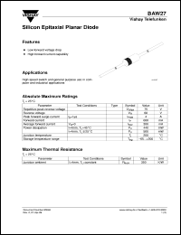 BAW27 Datasheet