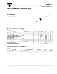 BAW76 Datasheet