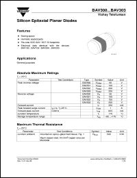 BAV301 Datasheet