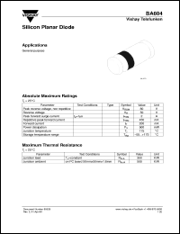 BA604 Datasheet