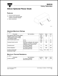 BAS16 Datasheet