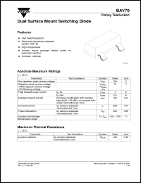 BAV70 Datasheet