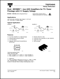 TSDF54040 Datasheet