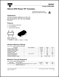 BFG67 Datasheet