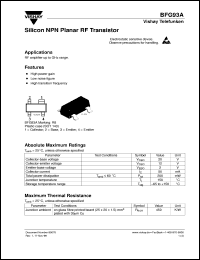 BFG93A Datasheet