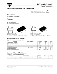 BFP93A Datasheet