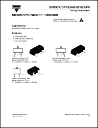 BFR93AR-T3 Datasheet