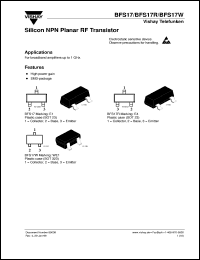 BFS17 Datasheet