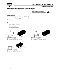 BFQ67R Datasheet