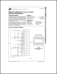 MM54C154J-MIL Datasheet