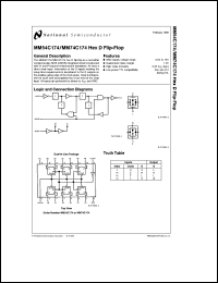 MM54C174J/883 Datasheet