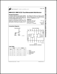 MM54C221J/883 Datasheet