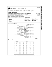 MM54C42J/883 Datasheet