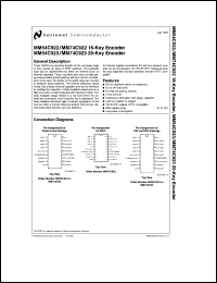 MM54C923J-MIL Datasheet