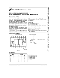 MM54HC123AJ-MLS Datasheet