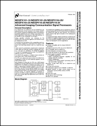 NS32FX161AV-20 Datasheet