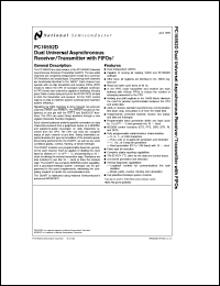PC16552DV Datasheet