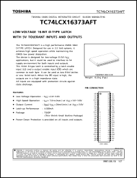 TC74LCX16373AFT Datasheet