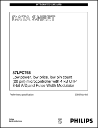 87LPC762 Datasheet